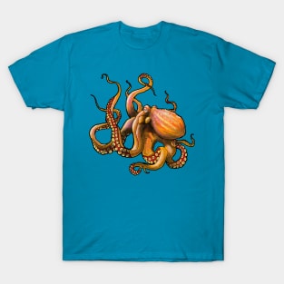 Octopus Orange T-Shirt